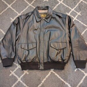 Landing Leathers Air Force A-2 Flight Jacket Bomber Luxury Lane Brown XXL Men